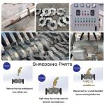Multifunctional Plastic Bottle Shredder Machine Double Shaft 50kw