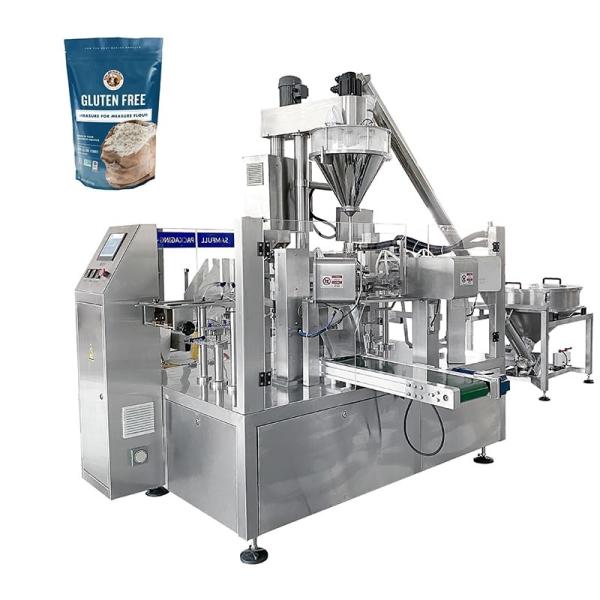 Packing Speed 10-80bags/min Doypack Packaging Machine For Powder Granule Liquid