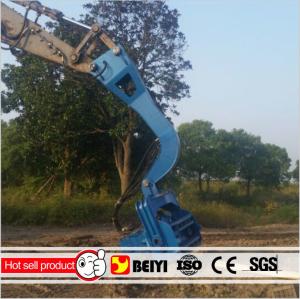China Beiyi Small hydraulic vibratory pile hammer for 6 meters pile sheet, 20-30 tons excavator pile hammer wholesale