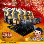 6 DOF Snow Virtual Reality 5D Cinema Equipment With Hydraulic / Electric