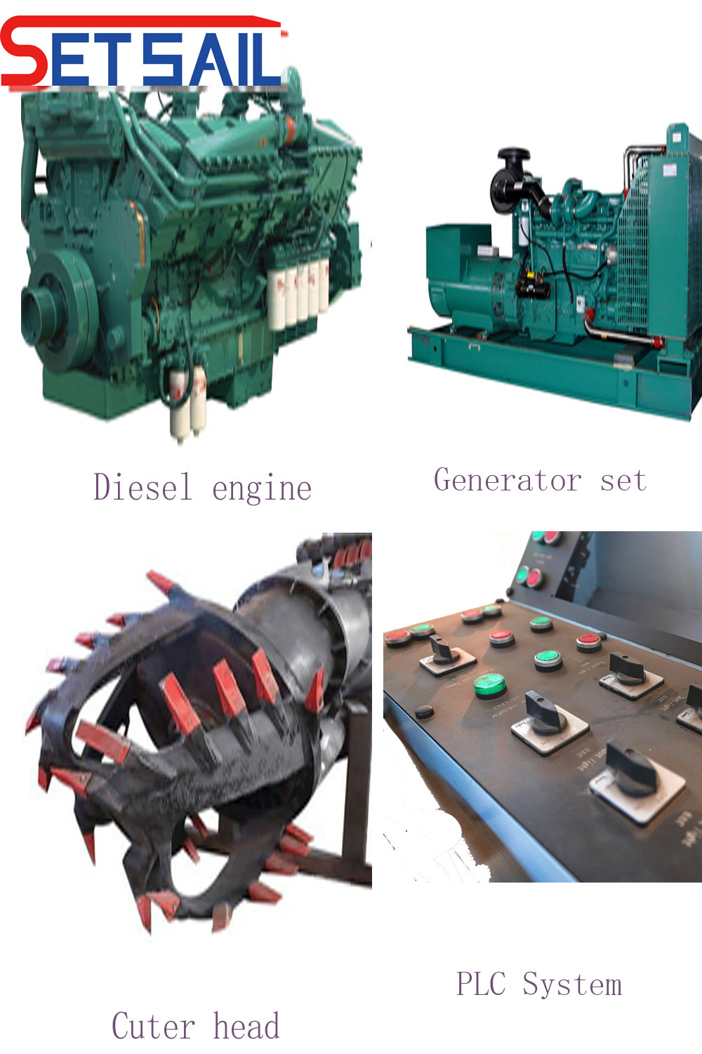 Diesel Engine 16inch Water Flow 2500m3 Cutter Suction Dredger