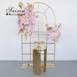 Birthday Decoration Backdrop With Flowers Party Supplies Frame Standing Hall