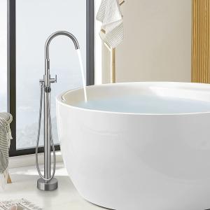 China OEM ODM duschkopf freestanding bathtub faucet stainless steel water tap shower filler mixer waterfall faucet set wholesale