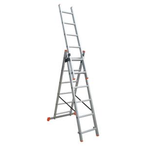 China Compact Design Aluminium Telescopic Ladder 3x6 GS EN131 Certificated wholesale