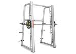 Commercial Grade Gym Fitness Equipment , Gym Smith Machine Silver Color