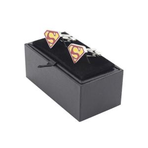 China Cardboard Custom Logo Black Cufflink Box Handmade 80*68*40mm Size wholesale