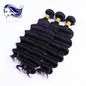 China Deep Weave Remy 7A Hair Extensions For Curly Hair , Brazilian Virgin Remy Hair wholesale