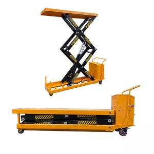 China Max Height 1300mm Mobile Hydraulic Lift Table 4 Ton on sale