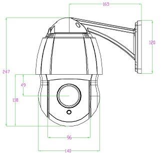 Double Metal Case IP PTZ Camera 20X / 30X Optical Zoom Support Full Focus