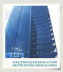 China Top quality 10mm Dark Blue Reflective Glass wholesale