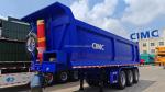 3-axis 4-axis Dump Truck Trailer Type Rear Dump Trailer 100 Ton End Dump Truck