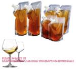 Foil Bag Red Wine Valve Doypack Spouted Bags Custom Biodegradable Kraft Paper
