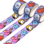 Decoration Glass Bottle Masking Tape Custom Printed Japanese Washi Paper Tape