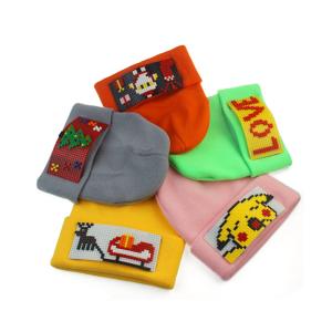 China Unisex Christmas Santa Claus Embroidery Winter Beanie Hats wholesale