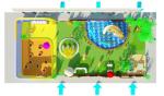 Children Virtual Reality Game Park , Body Sensor Virtual Amusement Park Games