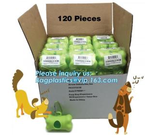 China En13432 certified eco friendly biodegradable nappy sacks, Eco-Friendly Scented Baby Disposal Nappy Sacks 50 PCS Easy Tie wholesale
