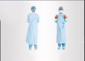 China Eco - Friendly Operation Theatre Gown Size S - 3xl Weight 35-60gsm wholesale