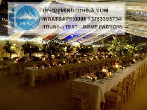 China Snow Loading 10kg/Sqm Wedding Marquee Tents Double Coated Pvc wholesale