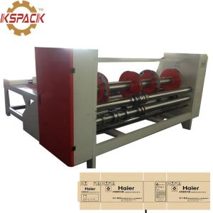 China Chain Feeding Eccentric Slotter Machine , Box Making Corrugation Machine wholesale