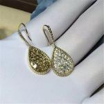 Jewelry factory in Shenzhen, China Bn Diamond Earrings 18k white gold yellow