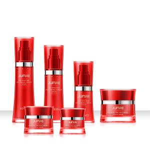 China Sealing Mist Spray Bottles Red Slim Waist Lotion Cream Bottle For Mist Packaging wholesale