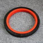 Monforts Stenter Machine Parts Red Plastic Body Brush Wheel Black Bristle Pig