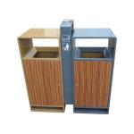 Standing 900mm Length 31.7gal Outdoor Wooden Trash Can