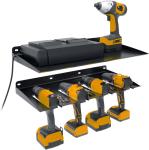 Power Tools Organizer Cordless Drill Storage Rack Heavy Duty Wall Mounted Metal