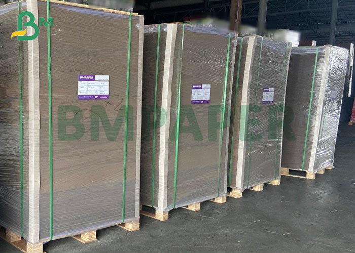 Recycled Pulp 0.8mm To 3mm Thick White / Black Laminated Grey Paperboard Sheets