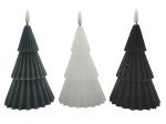 Halloween Wax Pinecone LED Gift Light 3pk 9.4*9.4*15(18)Cm 2AA Battery