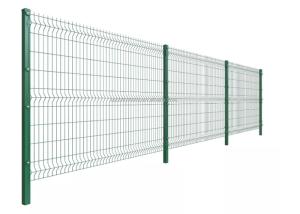 China Outdoor Decorative Metal 3mm Plastic Coated Wire Fencing 3d Bending Curved Panel wholesale