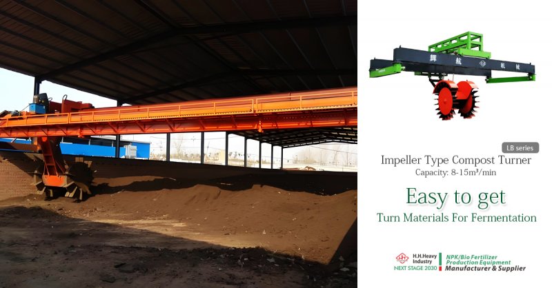 Hydraumatic Trough Type Compost Turner with Efficient Mixing and Advanced Impeller Mechanism for Organic Waste