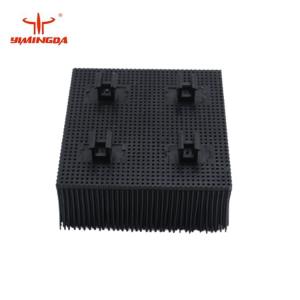China Bristle Auto Cutter Parts Brush 100x100x42mm Poly Material Blue / Black Color wholesale