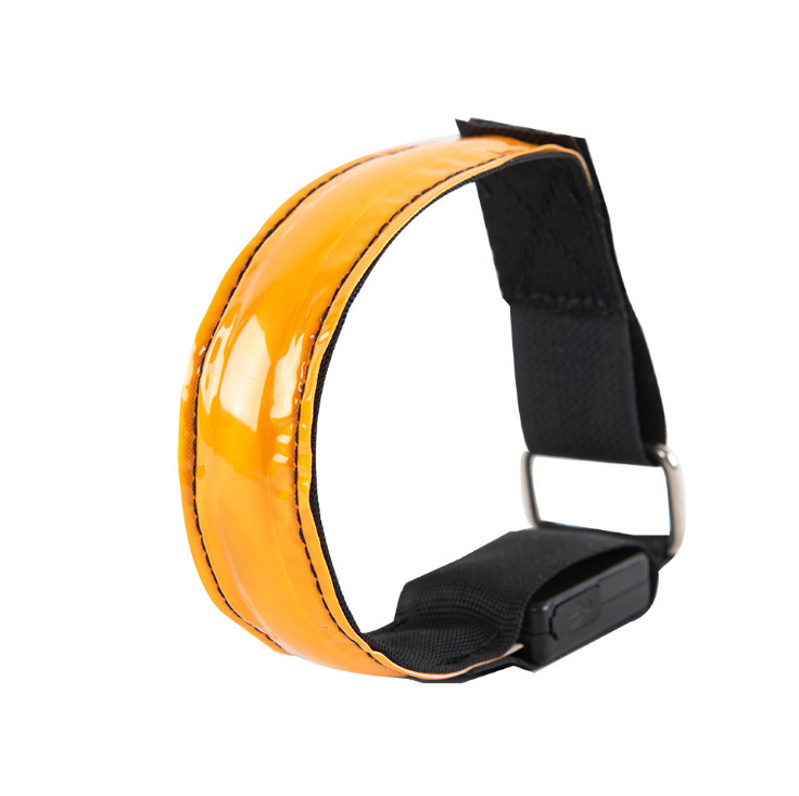 Rechargeable led luminous arm with LED reflective bracelet luminous with fun run outdoor sports running lights