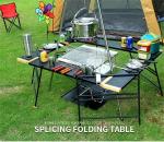 Outdoor Spliced Camping Folding Table, Outdoor Table, Card Table, Portable Grill