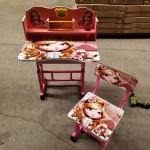 China Foldable Childrens Drawing Table And Chair Set Kid Reading School Furniture wholesale