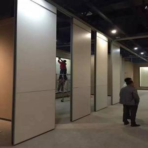 China Lightweight Aluminum Wooden Movable Wall Partitions / Sliding Room Dividers wholesale