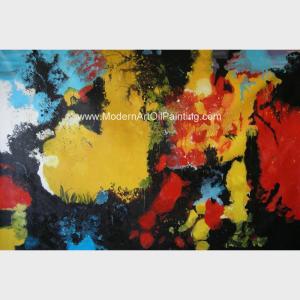 China Abstract Acrylic Painting The Fire / Contemporary Canvas Wall Art Framed On Canvas wholesale