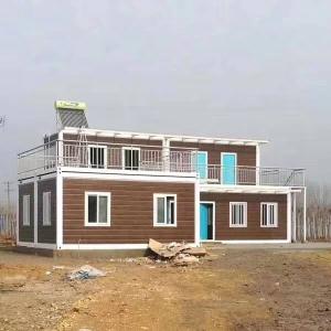 China Zontop Modern Luxury High Quality Quick Concrete Construction Complete Large Modular Prefab Glass House wholesale