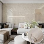 OEM Marble Effect Kitchen Wallpaper Dark Grey Marble Tile Effect Wallpaper