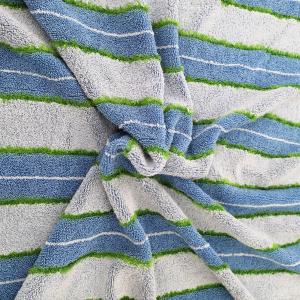 China Twist Scrubber Circulation Pile Microfiber Cleaning Cloth 450gsm Blue Coral Fleece wholesale