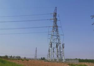 China Double Circut Transmission Line Tower , Durable Angle Steel Transmission Tower wholesale