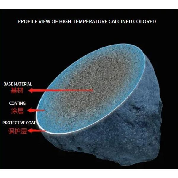 China Factory Source High-Temperature Sintered Real Stone Paint Color Sand