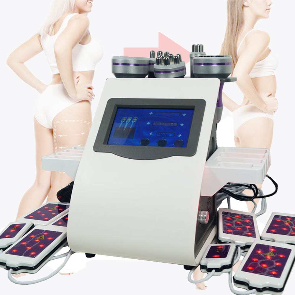 Facial 40K Slimming 6 In 1 Ultrasonic Cavitation Machine Vacuum Radio Frequency