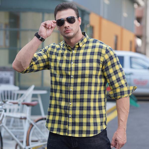 2022 Fashion Men's Shirts Autumn Long Sleeve Plus Size Clothes for Adult Age