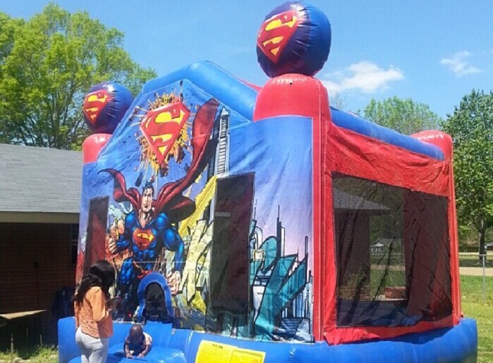 0.55mm Plato PVC Spiderman Inflatable Bouncer , Commercial Bounce House For Backyard