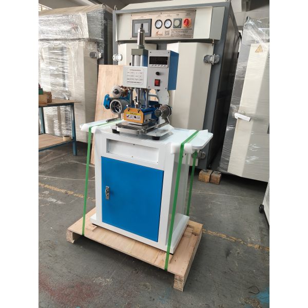 Hot Foil Stamping Machine Automatic Roll Paper Pneumatic Hot Stamping Machine Leather Embossing Logo Indentation Business Card Gift Box Plastic Wood
