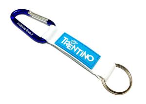 China White Lanyard Sewing Rubber PVC Logo Custom Carabiner Keychain For Simple Brand wholesale