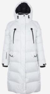 China Water Repellent Womens Long Down Coat , Durable Breathable Long Goose Down Jacket wholesale