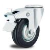 Buy cheap 8 inch industrial rubber wheel swivel caster with bolt hole locking wheels from wholesalers